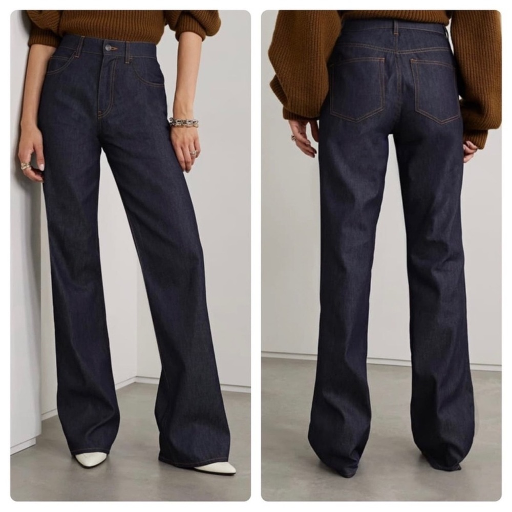 The Row Montes High Rise Straight Leg Jeans